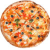 Pomodoro, fior di latte, acciughe, capperi, olive, origano