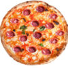 Pizza Calabrese pomodoro, fior di latte, salame piccante