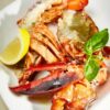 Mezzo astice, gamberone, scampo, mezza aragosta, 2 filetti di branzino