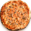 Pomodoro, fior di latte, salsiccia, fagioli